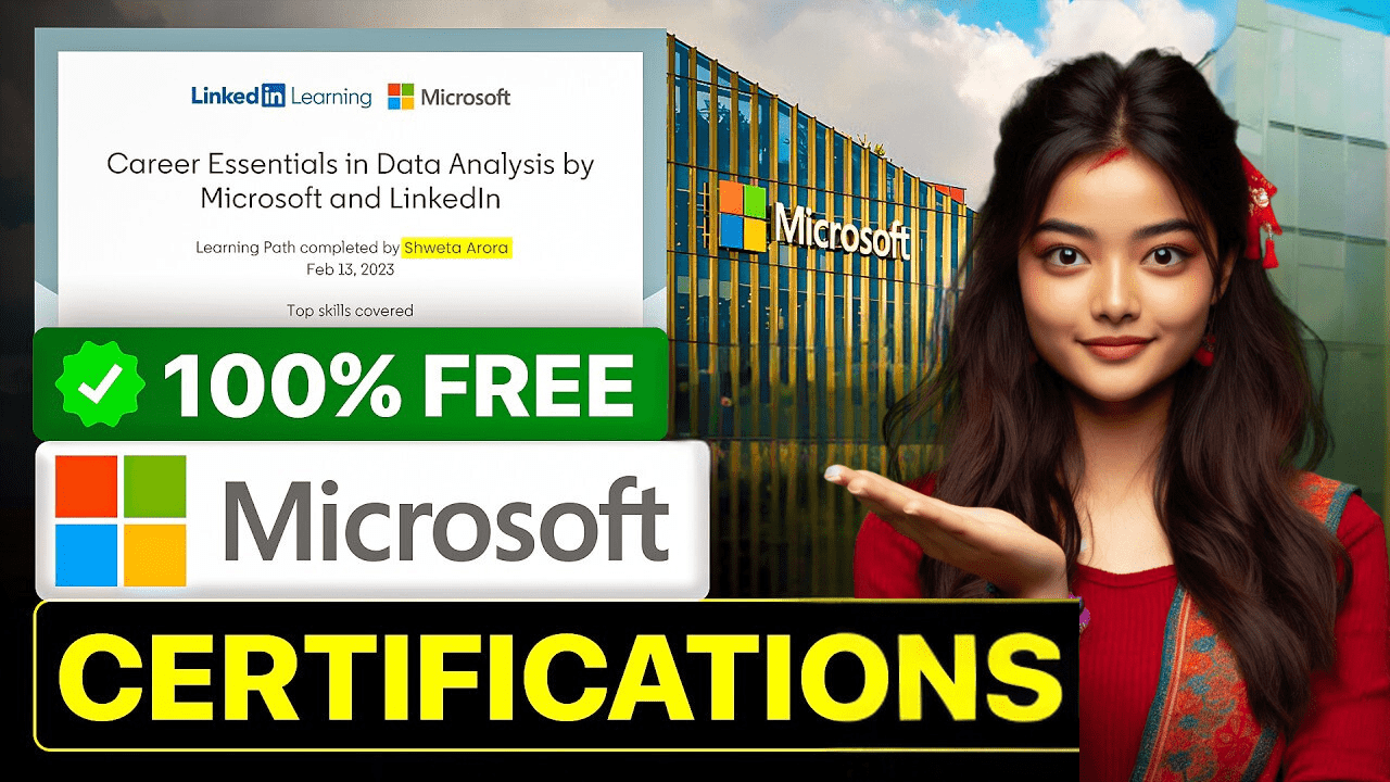 Microsoft Free Online Courses with Free Certificates 2024